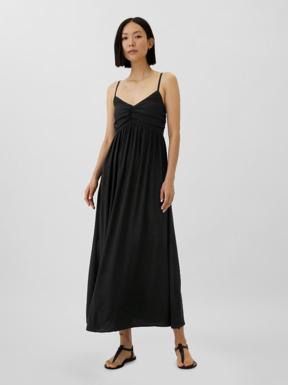 NWT GAP Sleeveless Maxi Dress Size Small In Black